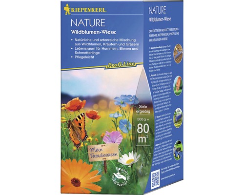 Semences de prairies de fleurs Kiepenkerl P.L.Nature prairie de fleurs sauvages 0,5 kg 80 m²