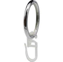 Gardinenring aus Metall mit Kunststoffgleiter