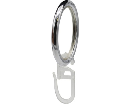 Gardinenring aus Metall mit Kunststoffgleiter