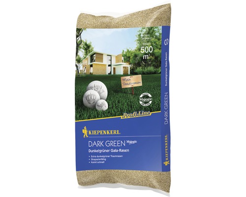 Semences de gazon pour gazon Gala vert foncé 10 kg 500 m² Kiepenkerl Dark Green Gala-Rasen paquet de graines de gazon