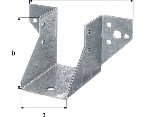 Support de poteau métallique avec trous pour vis
