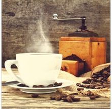 Glasbild Coffee Time III 20x20 cm GLA1357