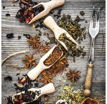 Glasbild Herbage On Spoon III 30x30 cm GLA1365