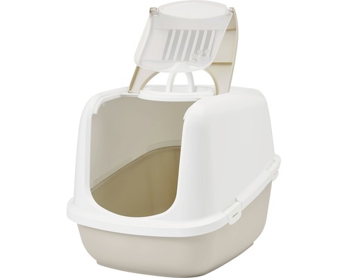 Katzentoilette mit Klappe
