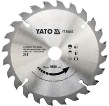 Kreissägeblatt Yato Bauholz 160 x 2,2 x 20mm 24 Z
