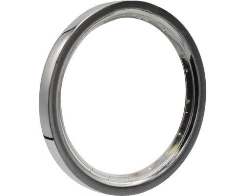 Gardinenring flach mit Haken und Gleiteinlage für Rivoli chrom Ø 20 mm 10 Stk. Metallring zur Befestigung