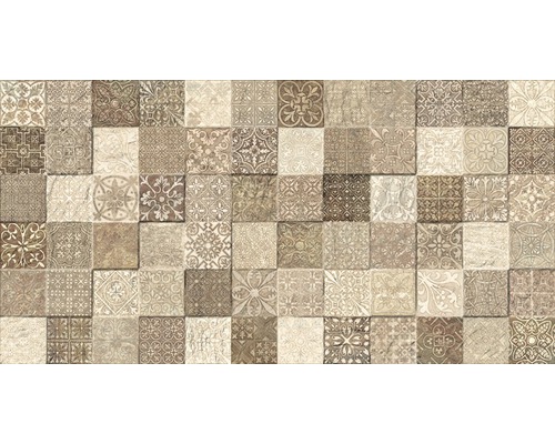 Carrelage mural en grès cérame fin Sahara beige 32 x 62,5 cm