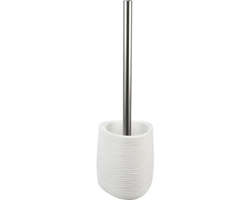Brosse WC Form & Style triangulaire blanc aspect pierre-0