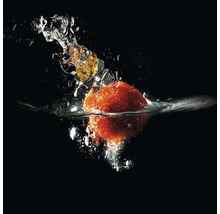 Glasbild Strawberry On Black I 50x50 cm GLA1420