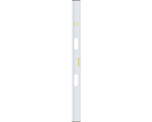 Planche lisseuse, racloir et règle de maçon en alu Maurerlob 150 cm, 2 niveaux à bulle, 2 poignées, version solide