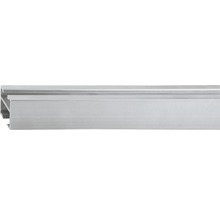 Gardinenstange mit Innenlauf II Helsinki edelstahl-optik 160 cm 18 x 18 mm