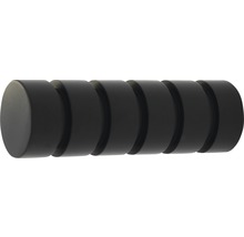 Endstück rillcube für Rivoli schwarz Ø 20 mm 2 Stk.