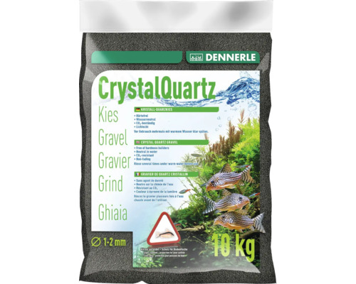 Gravier de quartz cristallin Dennerle 10 kg, diamant noir Gravier de quartz cristallin Dennerle 10 kg, diamant noir