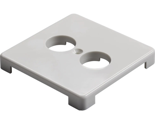 Plaque de recouvrement avec deux évidements