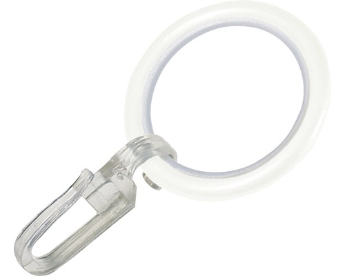 Anneau de rideau avec crochet plisseur pour rideaux