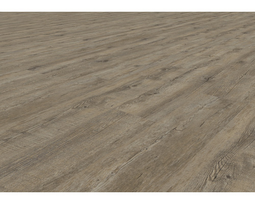 Verlegtes Laminat mit Holzoptik.