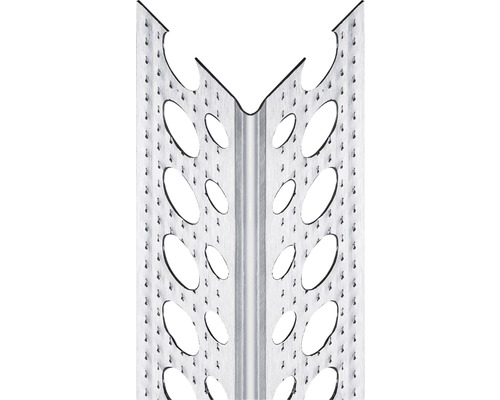 Ossature métallique profilé d'enduit d'angle PROTEKTOR aluminium pour cloison sèche 2500 x 23,5 x 23,5 mm lot = 50 pièces