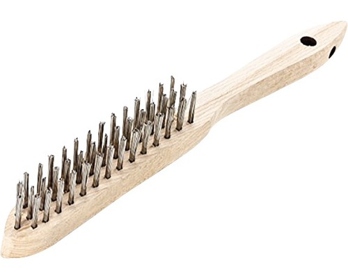Drahtbürste mit Holzgriff