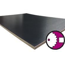 Dünn-MDF Platte einseitig schwarz 2440x1220x3 mm (Zuschnitt online reservierbar)-thumb-0