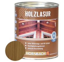 Holzlasur Dose mit Holzfarbton und dem Blauen Engel Siegel