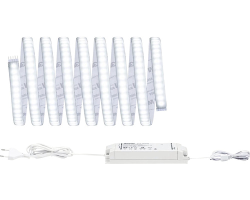 Kit de base Strip MaxLED 1000 prêt à l'emploi 3,0 m 34W 3300 lm 6500 K blanc naturel 432 LED revêtu 24V convient au Smart Home après extension