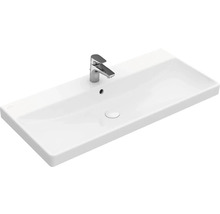 Weißes Keramik Waschbecken mit Armatur