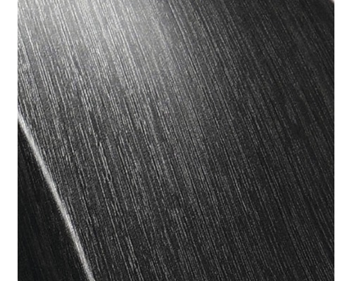 Film d'impression à l'eau Alu brossé CD-141 100 x 50 cm Gros plan d''une surface de sol sombre avec un grain fin et linéaire.