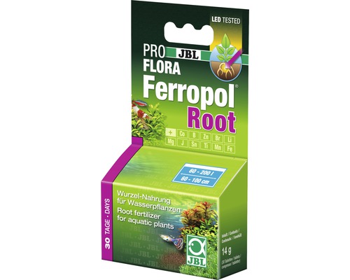 Engrais pour racines JBL Pro Flora Ferropol Root 14 g 30 comprimés