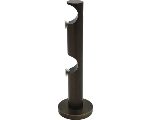 Doppelter Gardinenstangenhalter für die Wandmontage