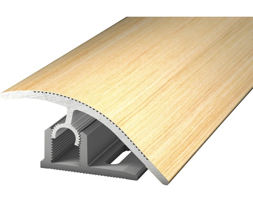 Anpassungsprofil PROFI-TEC MASTER Alu ahorn 47x900mm Übergangsprofil mit Holzdekor für Bodenbeläge