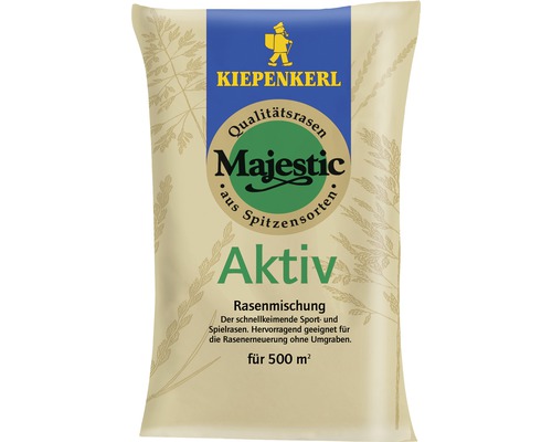 Semences de gazon Kiepenkerl Majestic Aktiv 10 kg 500 m² Kiepenkerl Majestic Aktiv mélange de gazon pour 500 mètres carrés