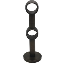 Support Gent noble bronze 2 tringles Ø 25 mm
