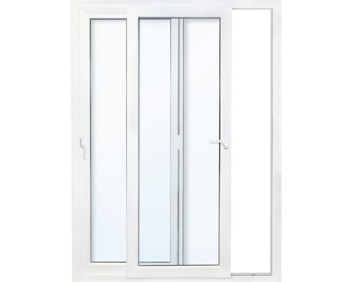 Porte coulissante plastique blanc avec verre de sécurité trempé 1800x2000 mm Porte coulissante plastique blanc avec verre de sécurité trempé 1800x2000 mm