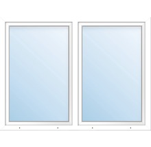 Fenêtre en plastique 2 battants ARON Basic blanc 1250x500 mm-thumb-2