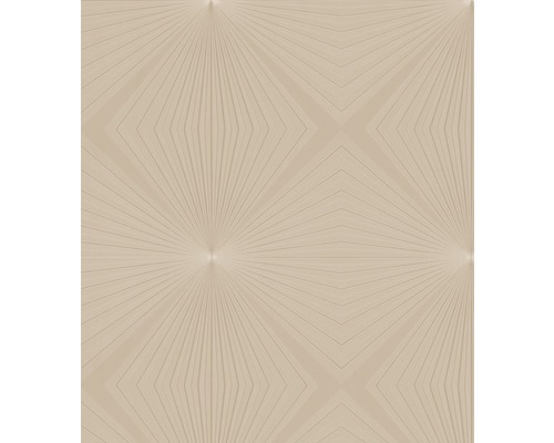 Papier peint intissé Glööckler Deux graphique caramel Papier peint à motif géométrique