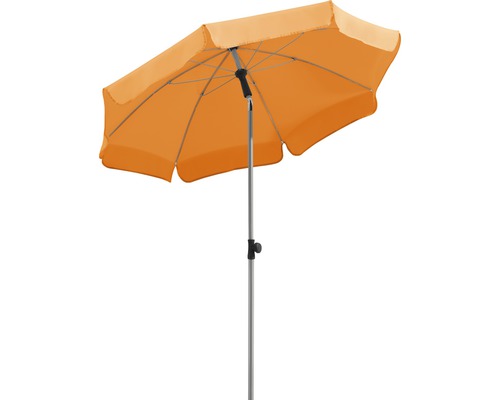 Sonnenschirm Schneider Locarno Ø 200 cm H 220 cm mandarine Rechteckiger Sonnenschirm mit Stahlgestell