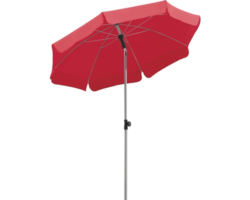 Parasol Schneider Locarno Ø 200 cm H 220 cm rouge
