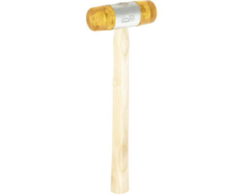 Maillet en caoutchouc avec manche en bois