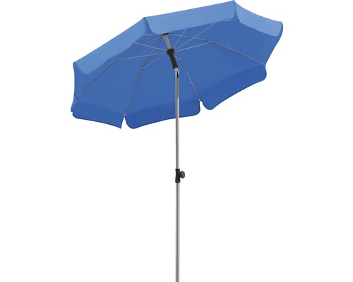 Sonnenschirm Schneider Locarno Ø 200 cm H 220 cm royalblau Blauer Sonnenschirm mit Metallständer