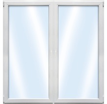 Porte de balcon 2 battants en plastique ARON Basic blanc 1350x1900 mm-thumb-0