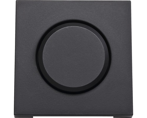 Cache avec bouton pour variateur ROTH LANGE 59131 Primo gris noir