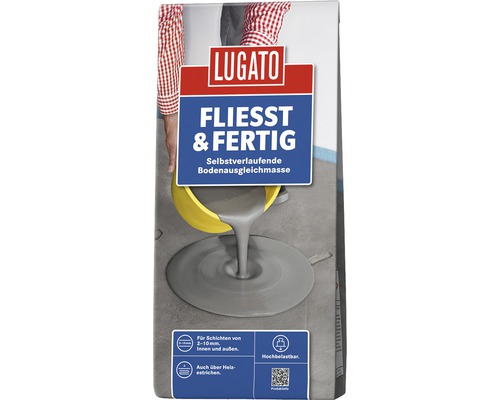 Lugato Ausgleichsmasse Fliesst & Fertig 5 kg Lugato Fliesst & Fertig Bodenausgleichsmasse Sack
