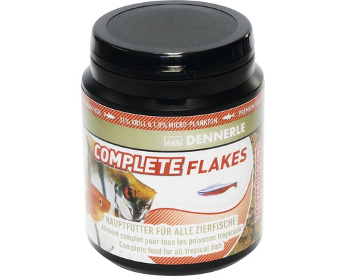 Complete Gourmet Flakes boîte 200 ml Dennerle Complete Flakes nourriture pour poissons d''ornement