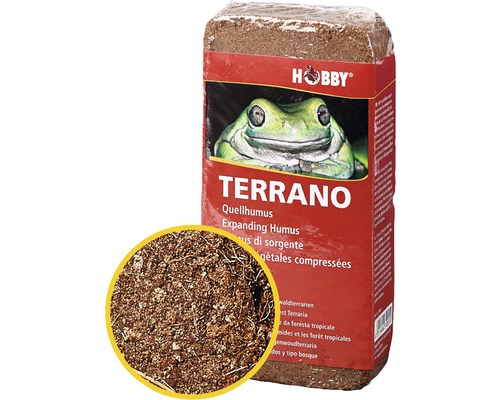 Bloc de substrat HOBBY Terrano humus gonflant 2x4 l