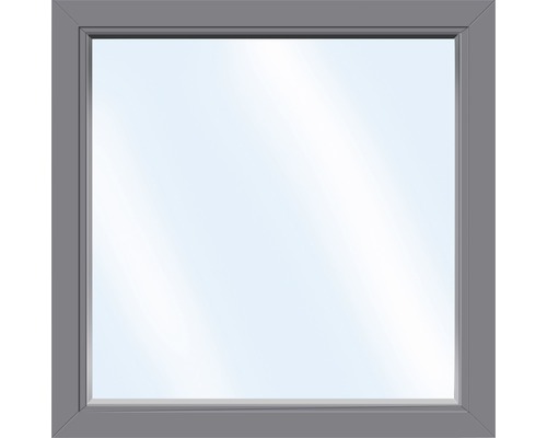 Élément fixe de fenêtre en plastique ARON Basic blanc/anthracite 550x400 mm (non ouvrable)