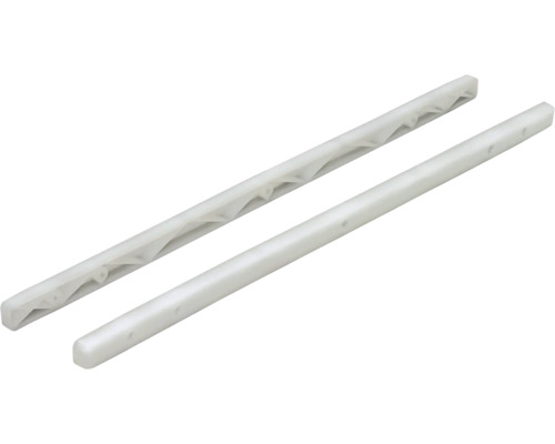 Rail de guidage h 15,5 x l 10 x L 385 mm, blanc, 1 paire