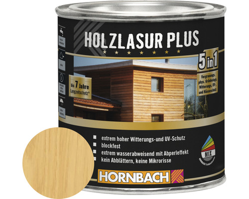 HORNBACH Holzlasur Plus farblos 375 ml-0