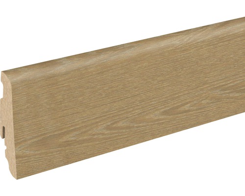 SKANDOR Sockelleiste Alba Oak Siena FOEI02S FU60L 19 x 58 x 2400 mm Sockelleiste mit Holzstruktur