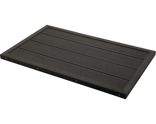 Outdoor Bodenelement Steinbach für Solarduschen und Poolleitern Terrassenelement aus Holz für den Aussenbereich
