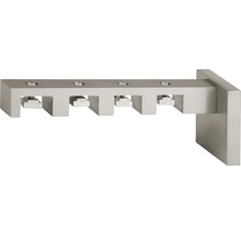 Support mural 4 voies pour Helsinki aspect acier inoxydable 18 x 18 mm